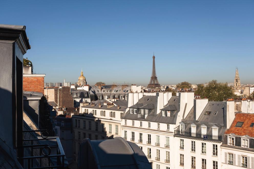 Magnifique vue sur la Tour Eiffel de nos Suites Montalembert